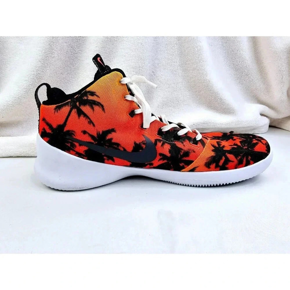 Nike Size 14 Men's Hyperfr3Sh QS High Lace Sunset Palm Trees Fashion Sneakers - Picture 1 of 15